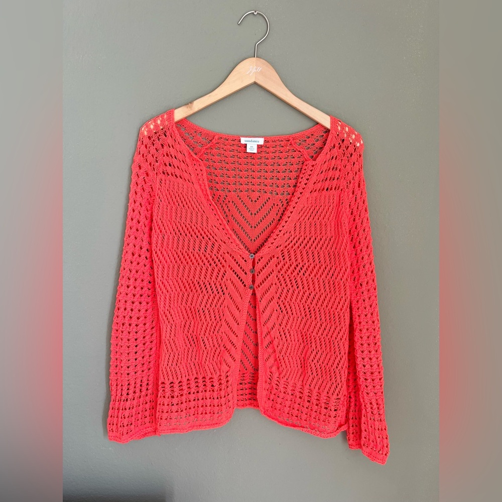 Sundance Cardigan - Coral Red